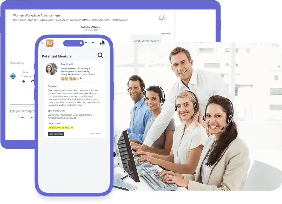 Customer support team - Mentorcity