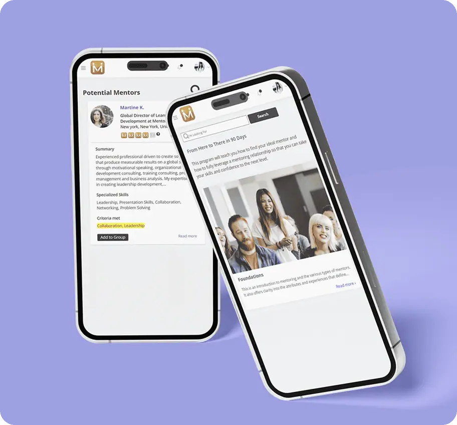 Mentor City platform UI - MentorCity